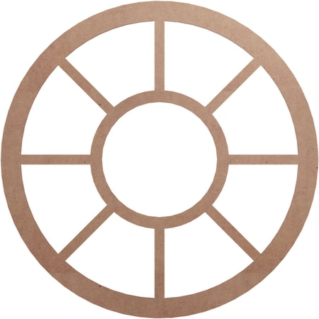 Ekena Millwork Grace Wood Fretwork Pierced Ceiling Medallion, Wood (Paint Grade), 40"OD x 14 1/2"ID x 3/8"T CMWP40X0375GRMF